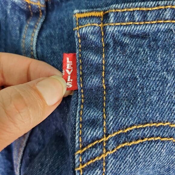 Levi's Women's Premium Wedgie Straight Big E High Rise Button Fly Jeans Size 26 - Picture 6 of 11